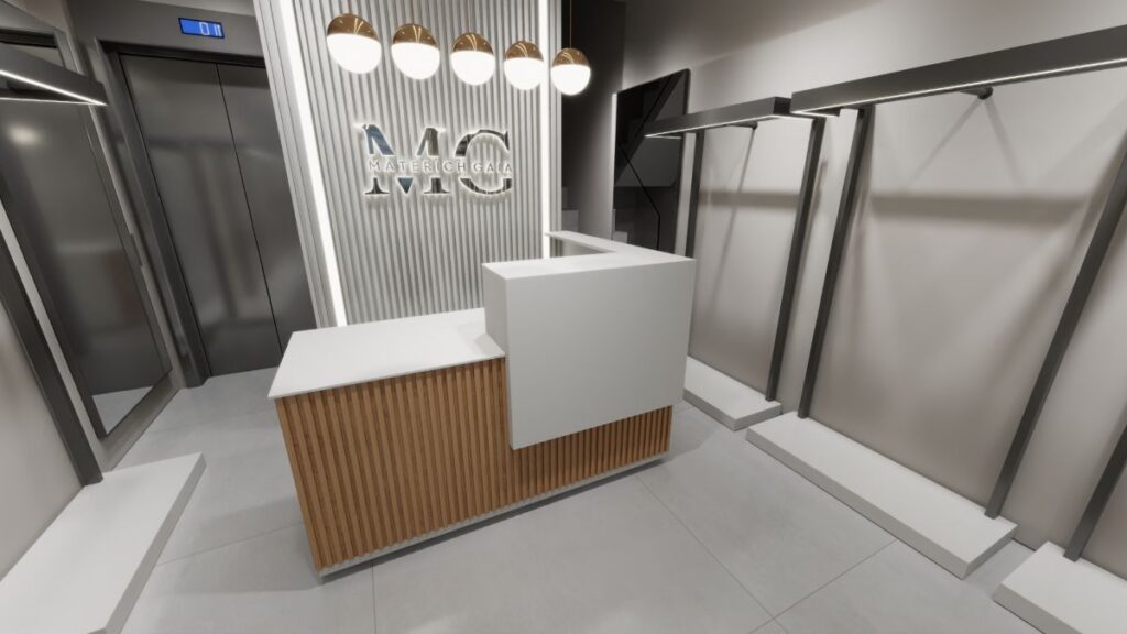 Ahsap beyaz kasa bankosu modeli